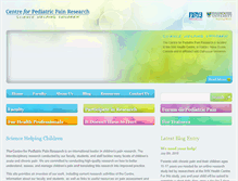 Tablet Screenshot of pediatric-pain.ca